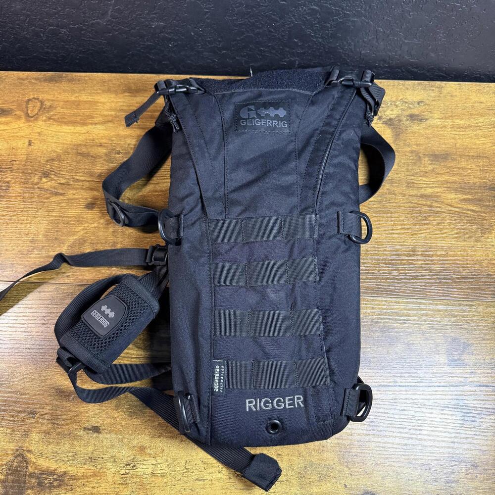 Geigerrig Rigger‎ Tactical Hydration Backpack Black Cordura MOLLE System Small